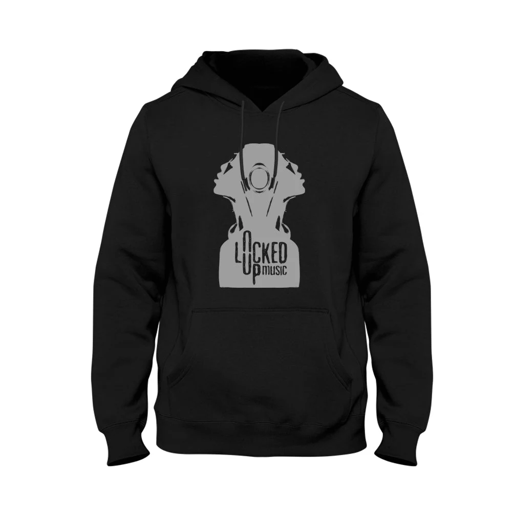 Locked Up Music Hoodie &mdash; Black